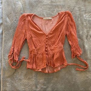Abercrombie & Fitch Rust Blouse
